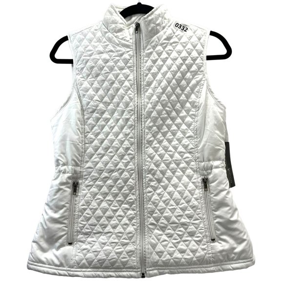 RELATIVITY OUTWEAR Jackets & Blazers - RELATIVITY OUTWEAR, Women VEST, sleeveLESS, SIZE S, COLOR WHITE